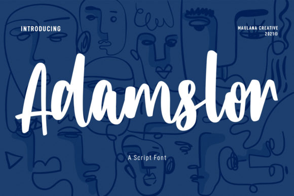 Adamslor: A Script Font That Elevates Real Small Business Branding