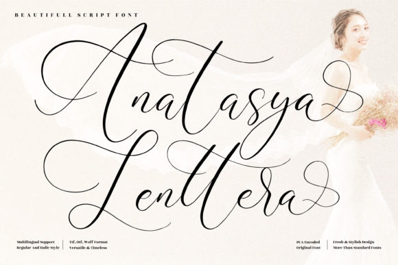 Anatasya Lenttera: A Script Font for Modern Branding and Digital Communication