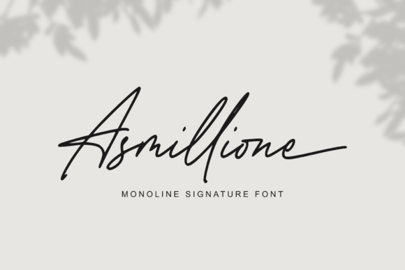 Asmillione: A Natural-Handwriting Script Font for Real Branding