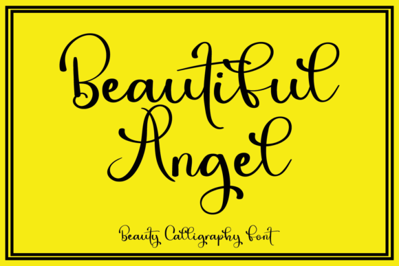 Beautiful Angel: A Joyful Handwritten Font for Branding