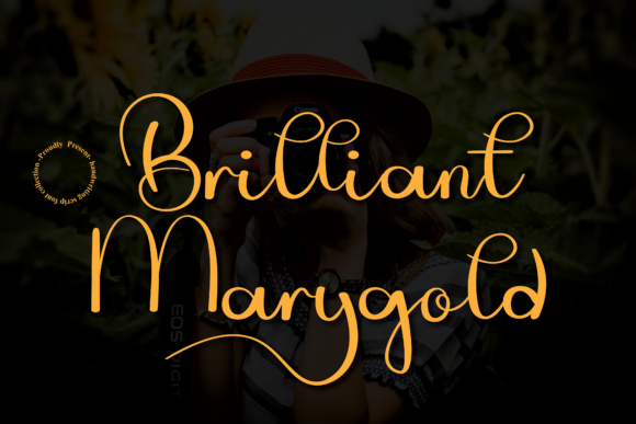 Brilliant Marygold: A Modern Script Font for Handmade Creators