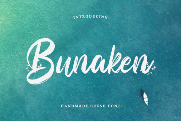 Bunaken: A Sophisticated Script Font for Editorial Design