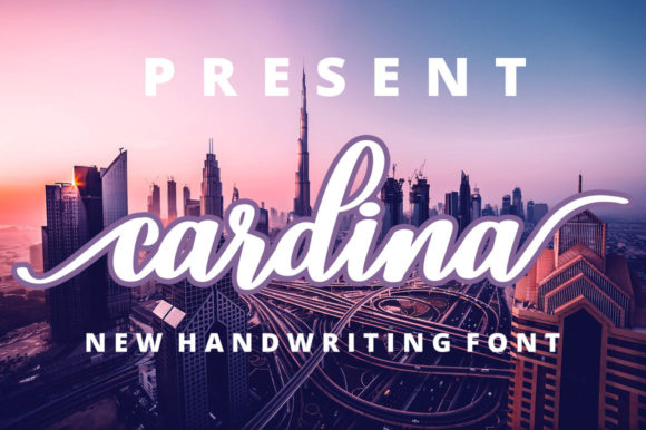Cardina: A Handwritten Display Font That Elevates Promo Graphics
