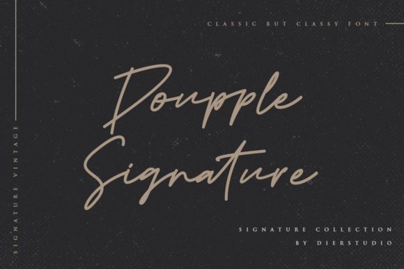 Doupple Signature: A Handwritten Font That Elevates Your Brand