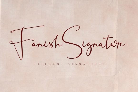 Fanish Signature: A Script Font for Campaign Creativity