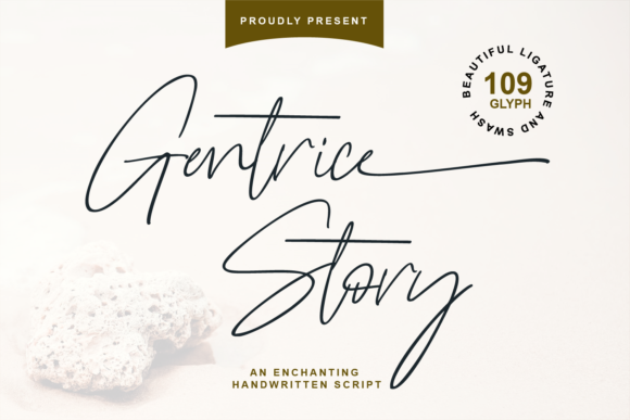 Gentrice Story: A Premium Script Font for Trusted Branding