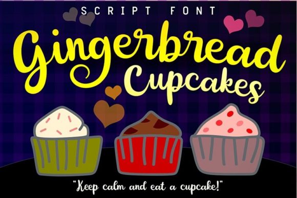 Gingerbread Cupcakes: A Timeless Script Font for Editorial Design