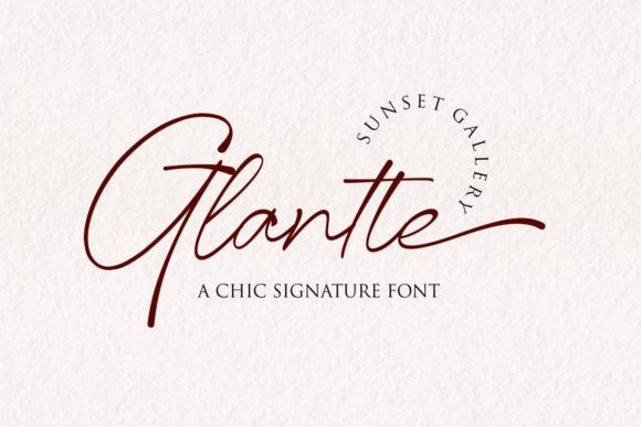 Glantte: A Script Font That Elevates Web Design
