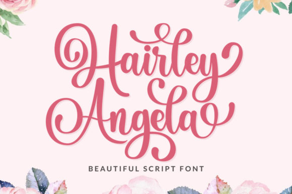 Hairley Angela: A Graceful Script Font for Elegant Brand Identities