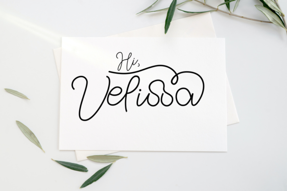 Hi Velissa: A Delicate Script Font for Thoughtful Editorial Moments