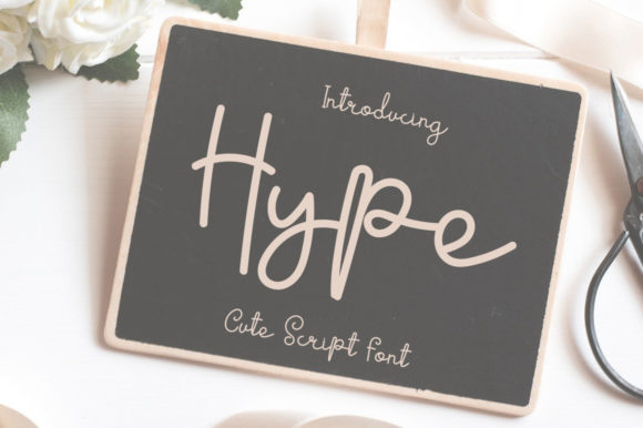 Hype: A Delicate Script Font for Editorial Elegance