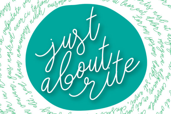 Just About Rite: A Graceful Script Font for Digital Brand Moments