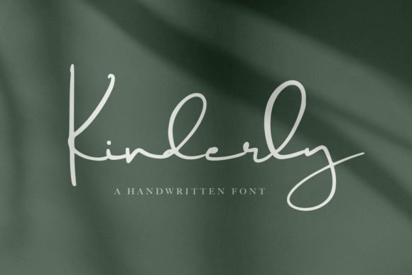Kinderly: A Flowing Script Font for Handmade Charm