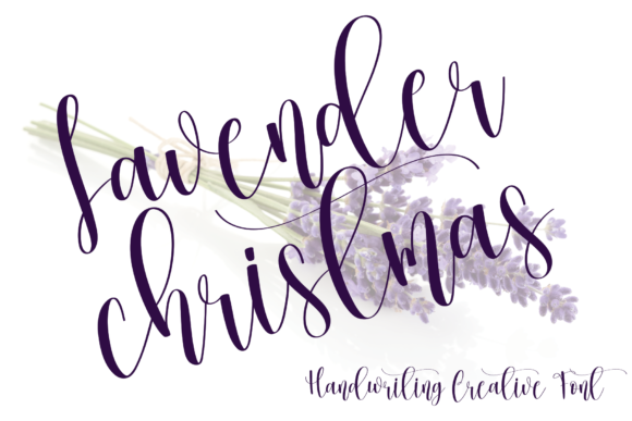 Lavender Christmas: A Thoughtful Handwritten Font for Editorial Design