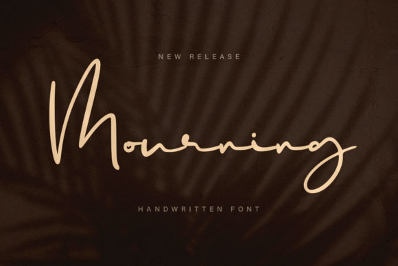 Mourning: A Script Font That Whispers Romance Into Every Layout