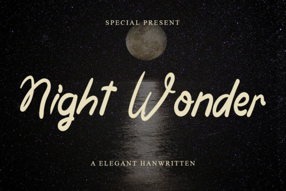 Night Wonder: A Dainty Handwritten Font for Romantic Brand Moments