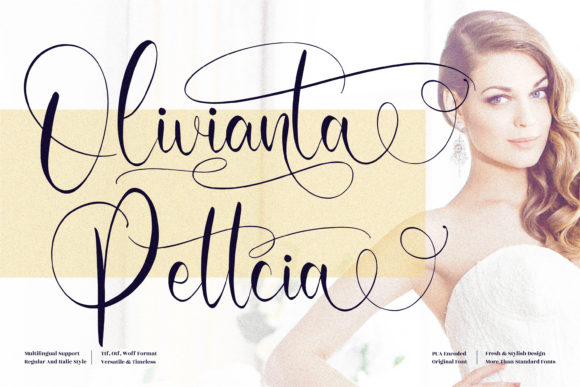 Olivianta Pettcia: A Script Font for Digital Design