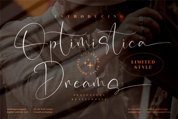 Optimistica Dreams: A Graceful Script Font for Elegant Branding