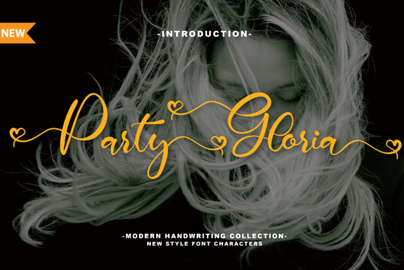 Party Gloria: An Elegant Script Font for Editorial Design