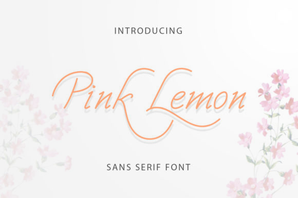 Pink Lemon Script Font for Handmade Creators