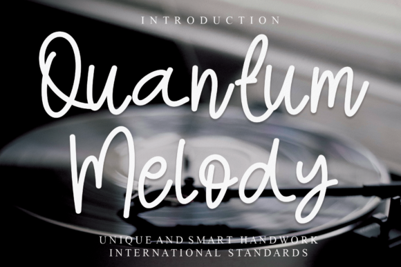 Quantum Melody: A Script Font for Crafters and Designers
