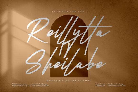 Reillytta Sheilabe: A Graceful Script Font for Editorial Design