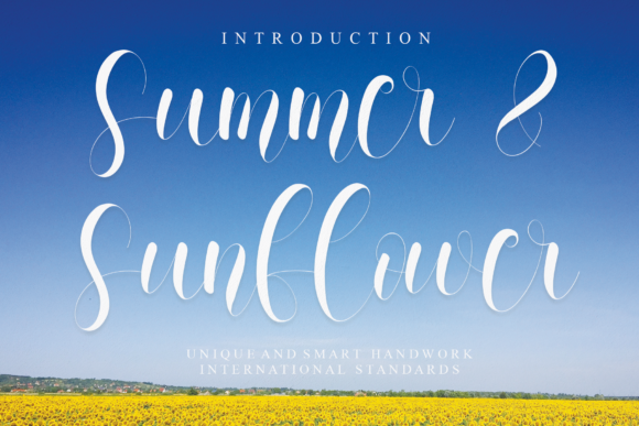 Summer and Sunflower: A Script Font for Digital Design