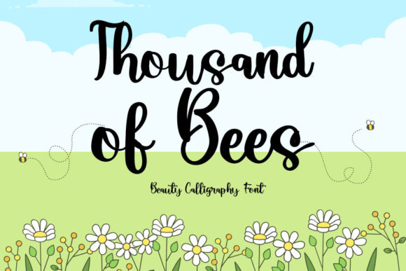 Thousand of Bees: A Delicate Handwritten Font for Romantic Branding