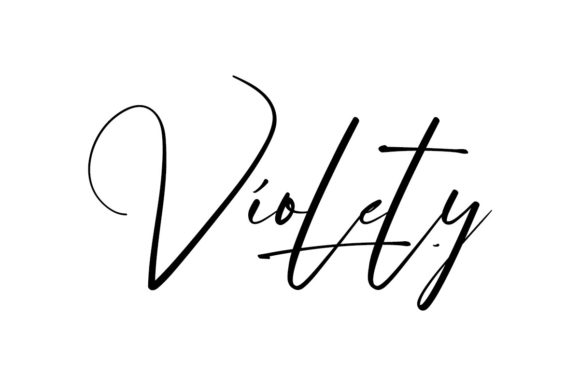 Violety: A Refined Script Font for Digital Branding