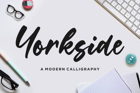 Yorkside: A Paint-Brushed Script Font for Editorial Warmth