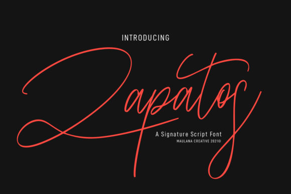 Zapatos: A Graceful Script Font for Digital Brand Moments